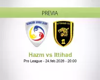 Pronóstico Hazm Ittihad (24 febrero 2026)