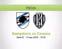 Pronóstico Sampdoria Cesena (13 setiembre 2025)