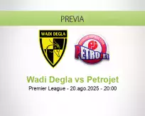 Pronóstico Wadi Degla Petrojet (20 agosto 2025)