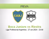 Pronóstico Boca Juniors Riestra (27 octubre 2024)