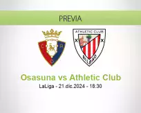 Pronóstico Osasuna Athletic Club (21 diciembre 2024)