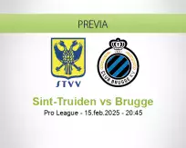 Pronóstico Sint-Truiden Brugge (15 febrero 2025)