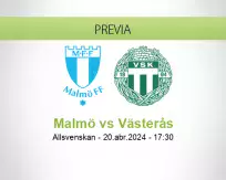 Pronóstico Malmö Västerås (20 abril 2024)