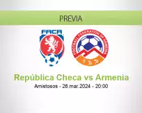 Pronóstico República Checa Armenia (26 marzo 2024)
