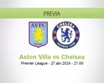 Pronóstico Aston Villa Chelsea (27 abril 2024)