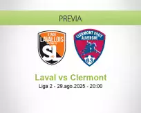 Pronóstico Laval Clermont (29 agosto 2025)