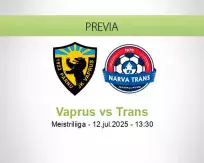 Pronóstico Vaprus Trans (12 julio 2025)