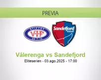 Pronóstico Vålerenga Sandefjord (03 agosto 2025)