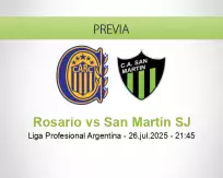 Pronóstico Rosario San Martín SJ (26 julio 2025)