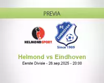 Pronóstico Helmond Eindhoven (26 septiembre 2025)