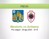 Pronóstico Westerlo Antwerp (30 agosto 2025)