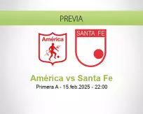 Pronóstico América Santa Fe (15 febrero 2025)