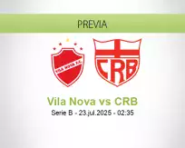 Pronóstico Vila Nova CRB (22 julio 2025)