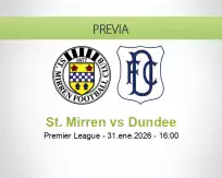 Pronóstico St. Mirren Dundee (31 enero 2026)