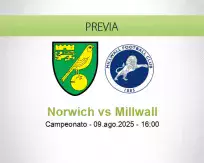 Pronóstico Norwich Millwall (09 agosto 2025)
