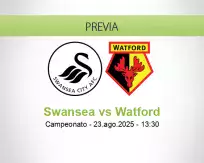 Pronóstico Swansea Watford (23 agosto 2025)