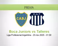 Boca Juniors vs Talleres