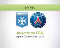 Auxerre vs PSG