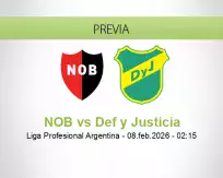 Pronóstico NOB Def y Justicia (07 febrero 2026)