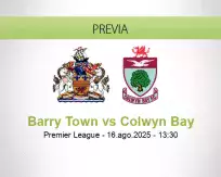 Pronóstico Barry Town Colwyn Bay (16 agosto 2025)