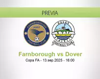 Pronóstico Farnborough Dover (13 setiembre 2025)