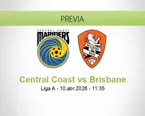 Central Coast vs Brisbane