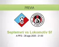 Pronóstico Septemvri Lokomotiv Sf (29 agosto 2025)