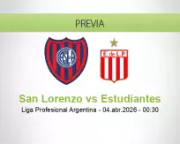 San Lorenzo vs Estudiantes