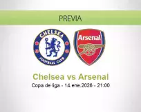 Pronóstico Chelsea Arsenal (14 enero 2026)