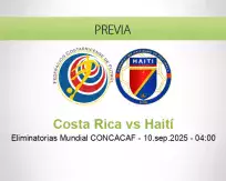 Pronóstico Costa Rica Haití (09 septiembre 2025)