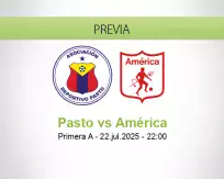 Pronóstico Pasto América (22 julio 2025)