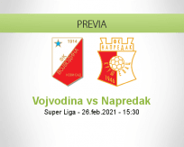 Pronóstico Vojvodina Napredak (26 febrero 2021)