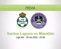 Pronóstico Santos Laguna Mazatlán (25 octubre 2024)