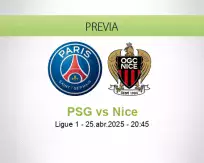 PSG vs Nice