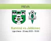 Pronóstico Karviná Jablonec (20 septiembre 2025)