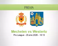 Pronóstico Mechelen Westerlo (25 enero 2026)