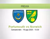 Pronóstico Portsmouth Norwich (16 agosto 2025)