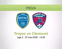 Pronóstico Troyes Clermont (07 marzo 2026)