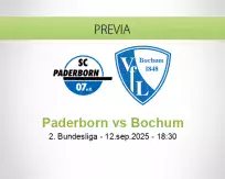 Pronóstico Paderborn Bochum (12 septiembre 2025)