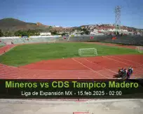 Pronóstico Mineros CDS Tampico Madero (14 febrero 2025)