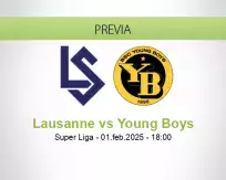 Pronóstico Lausanne Young Boys (01 febrero 2025)