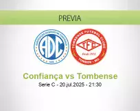 Pronóstico Confiança Tombense (20 julio 2025)