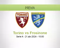 Pronóstico Torino Frosinone (21 abril 2024)