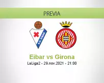 Pronóstico Eibar Girona (29 noviembre 2021)