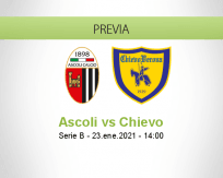 Pronóstico Ascoli Chievo (23 enero 2021)