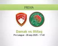 Pronóstico Damak Ittifaq (26 septiembre 2025)