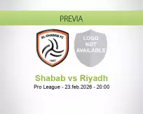 Shabab vs Riyadh