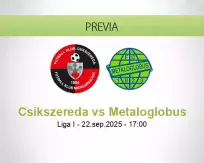 Pronóstico Csikszereda Metaloglobus (22 septiembre 2025)