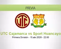 UTC Cajamarca vs Sport Huancayo