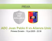 Pronóstico ADC Juan Pablo II Alianza Univ (13 julio 2025)